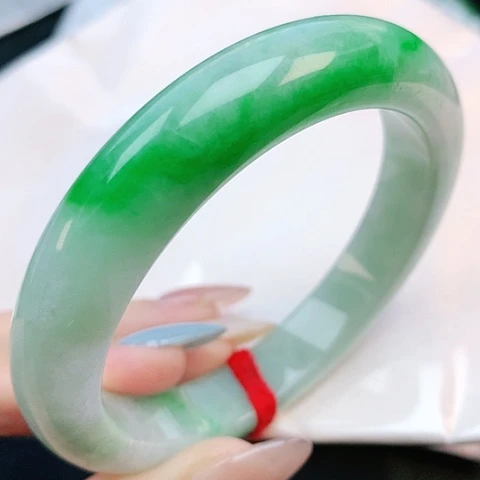 未镶嵌手镯翡翠57圈口024176