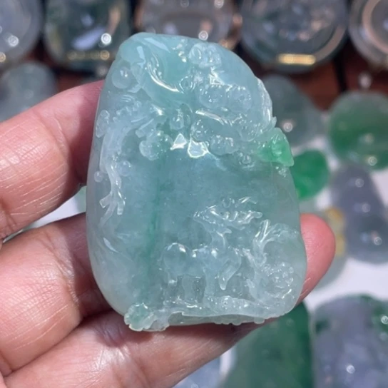 海***哥翡翠未镶嵌吊坠(不含链)