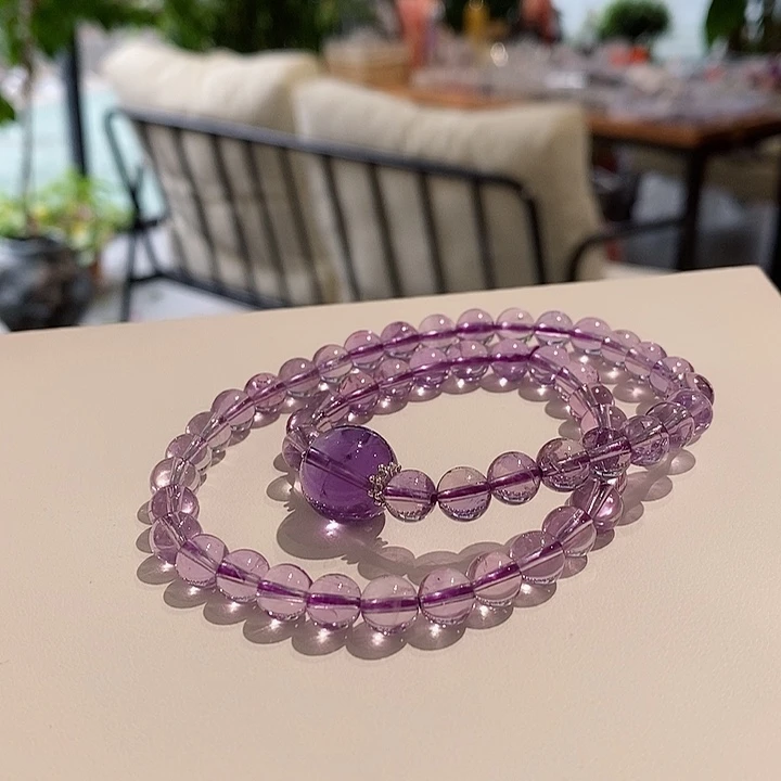 水晶手链未镶嵌手链紫水晶
