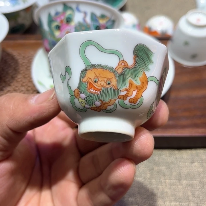 纯手绘精品盖碗杯