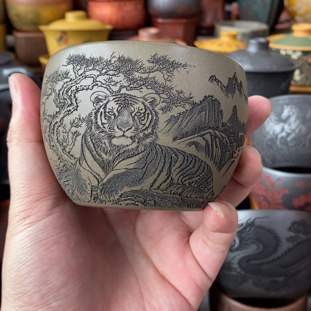 宜兴全手工紫砂杯