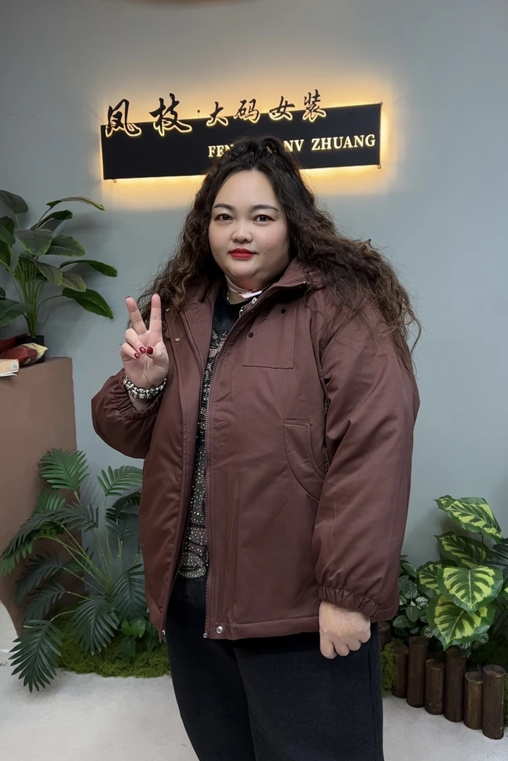 凤枝家大码棉衣新款冬季百搭保暖时尚连帽休闲28款