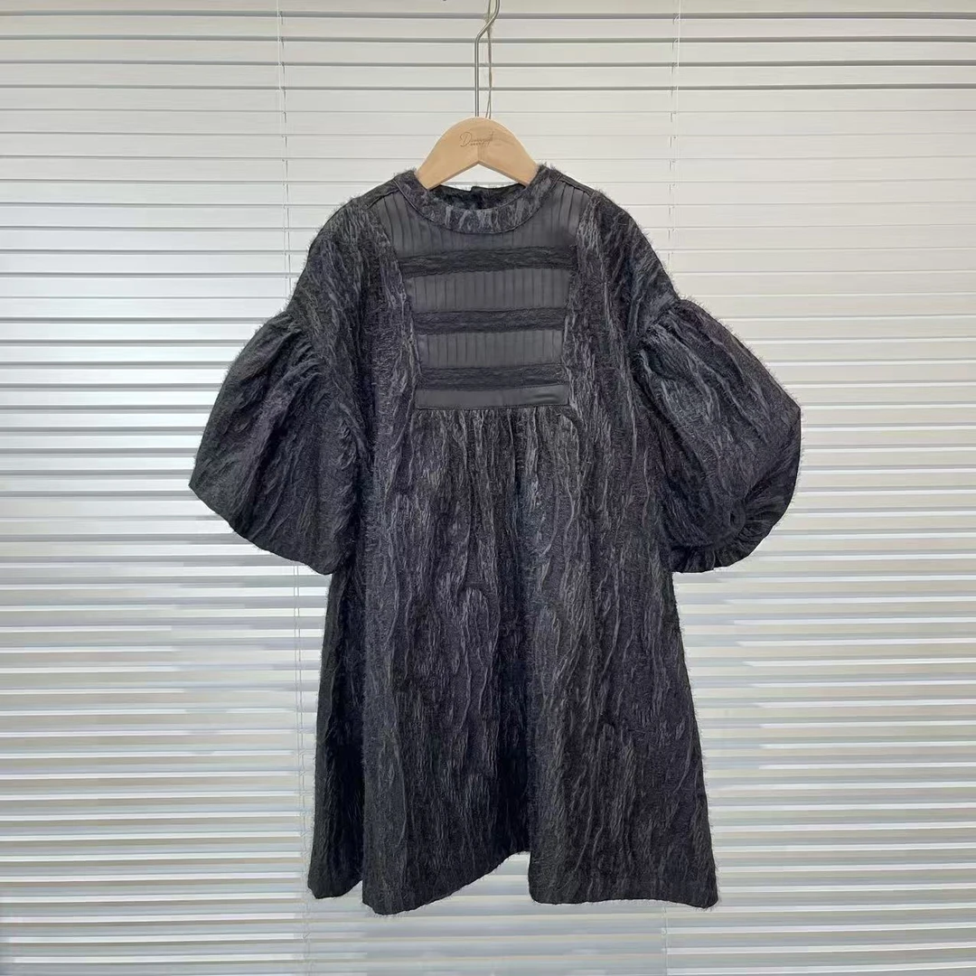 秋冬女童连衣裙黑色 1101热系
