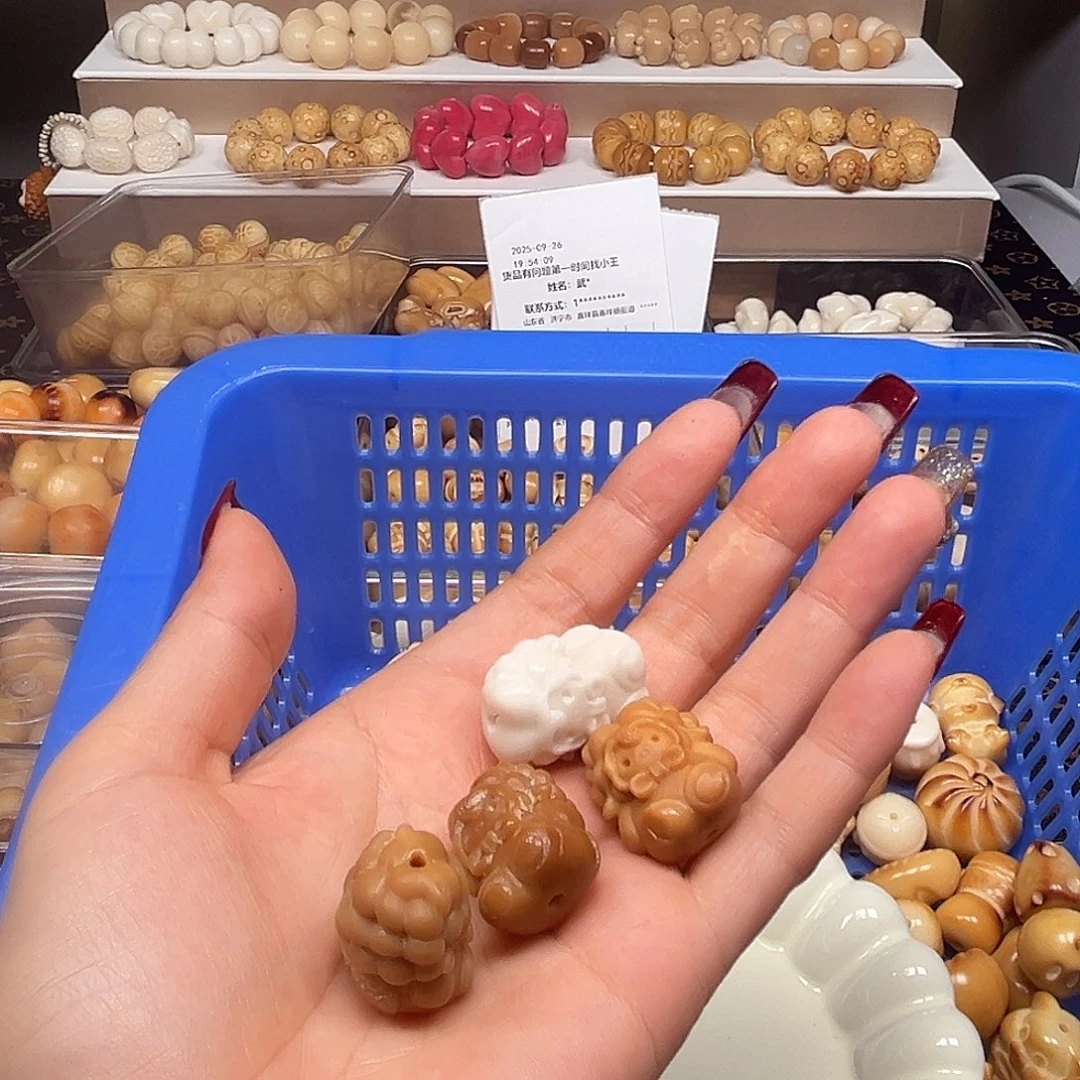 暖***暖菩提根/象牙果手串微瑕羊4了有裂