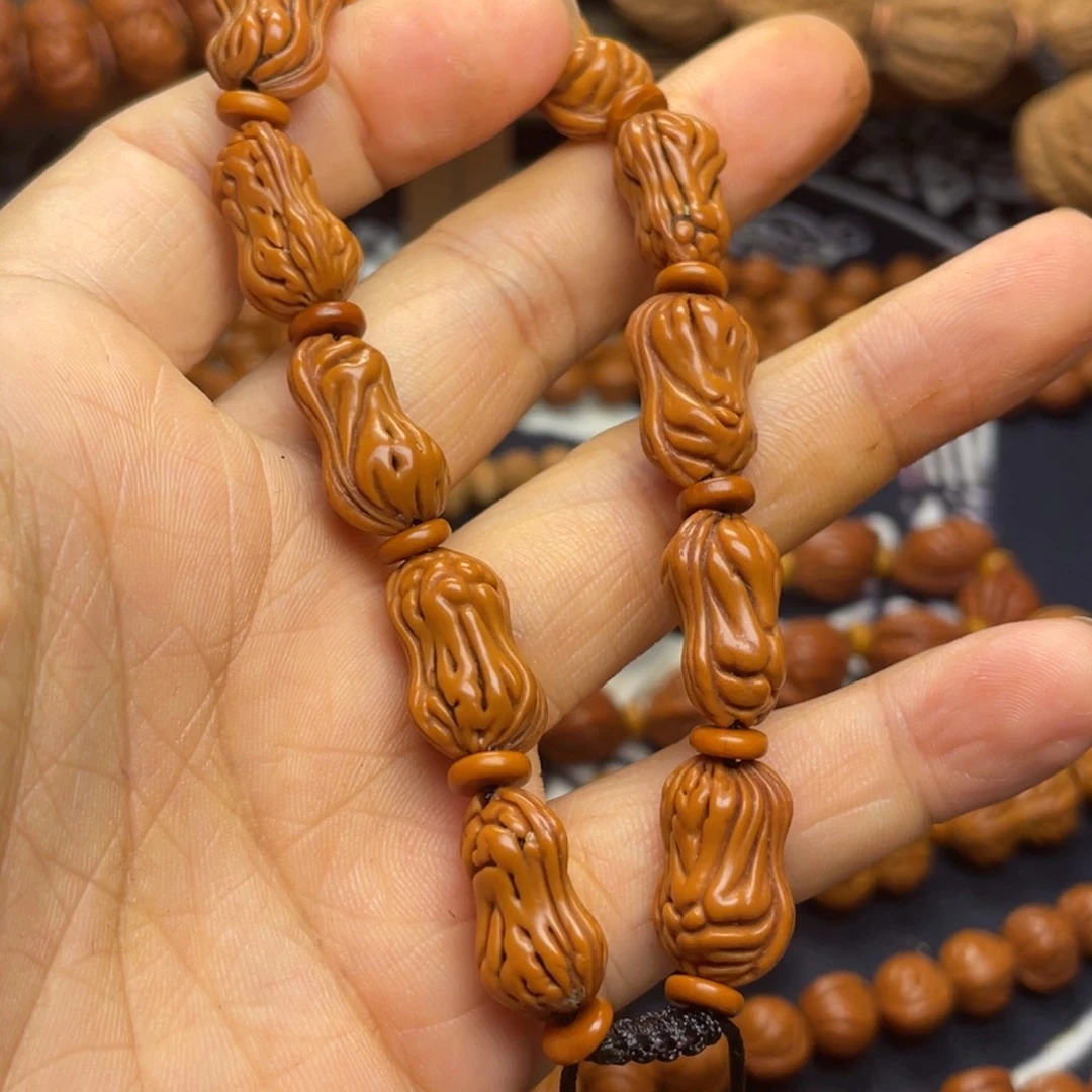 桃核手串龙纹桃核26