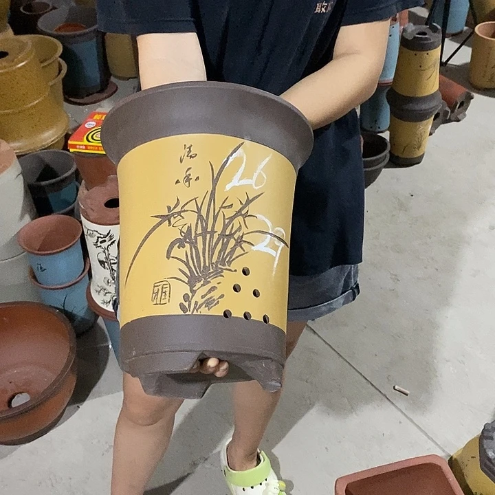 紫砂花盆紫砂花盆