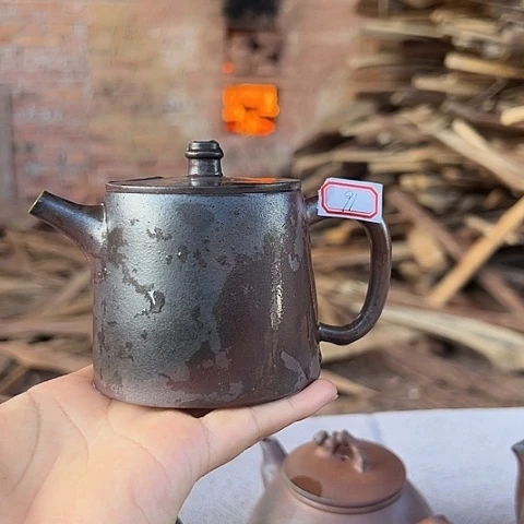 啸*戬谷龙窑柴烧茶壶91