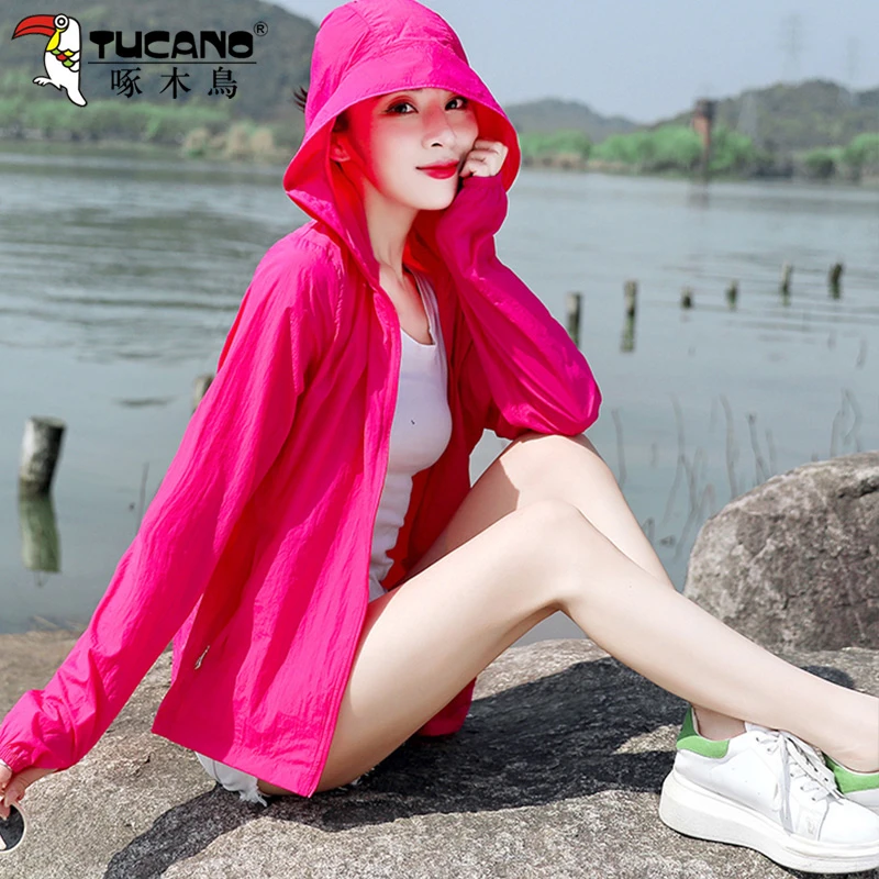 【官方品牌】啄木鳥女士防晒衣女款薄款2025年骑车透气薄户外防晒服