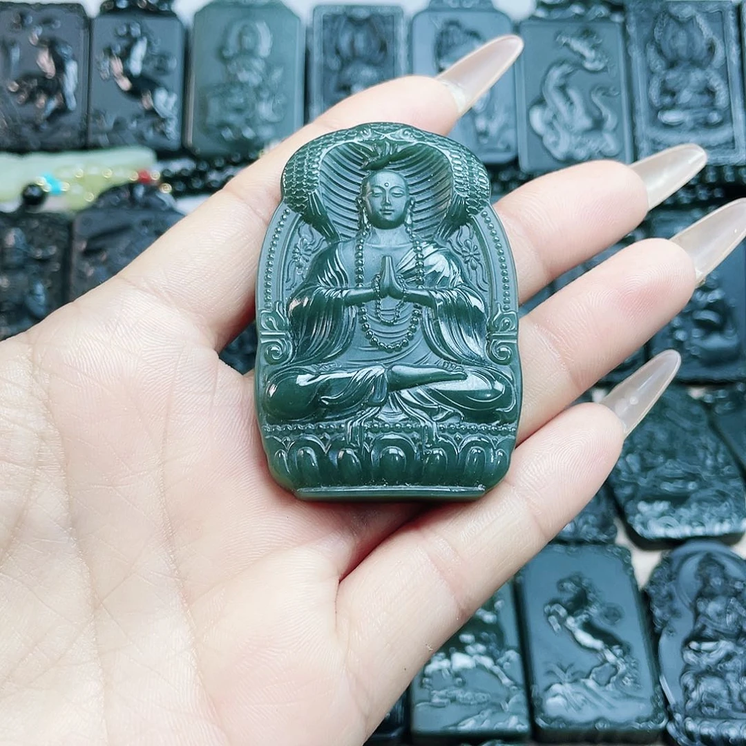 和田玉未镶嵌颈饰