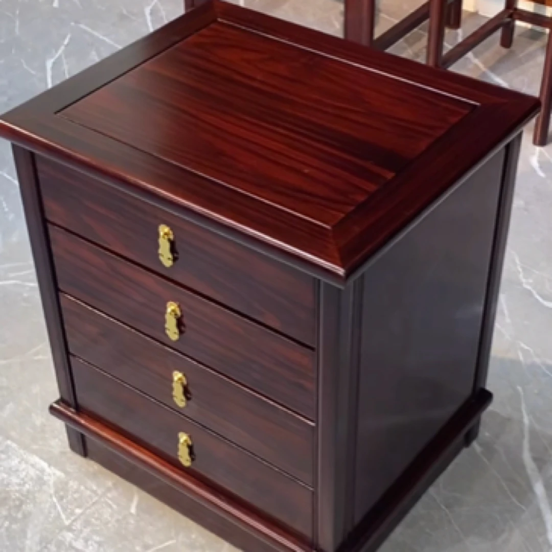 简祥红木 黑酸枝储物柜文件柜床头柜55*45*62