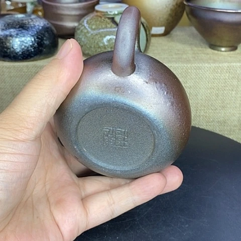 中***年云南建水紫陶浪鬼柴烧壶