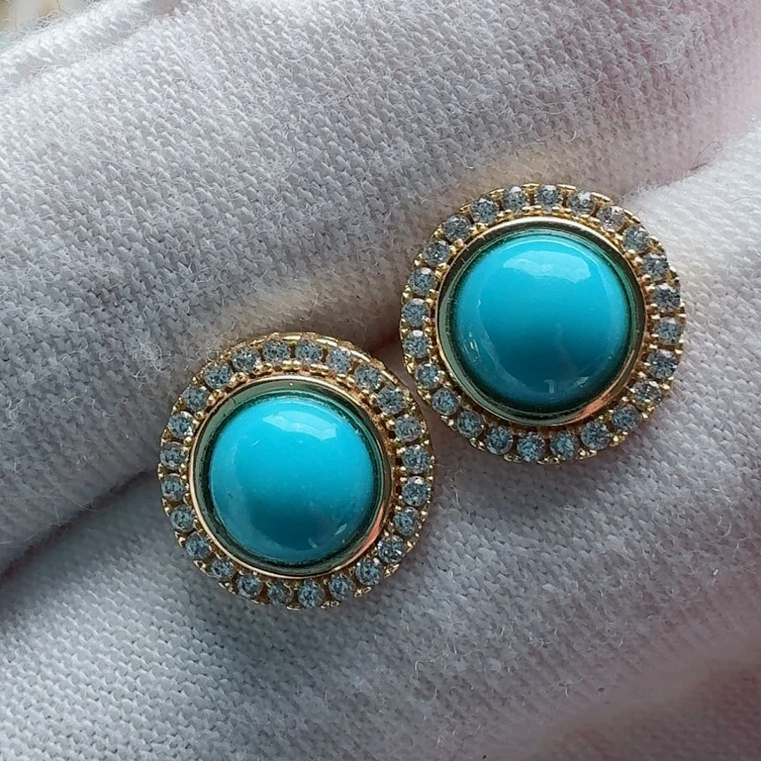 绿松石银S925镶嵌珠宝奇石