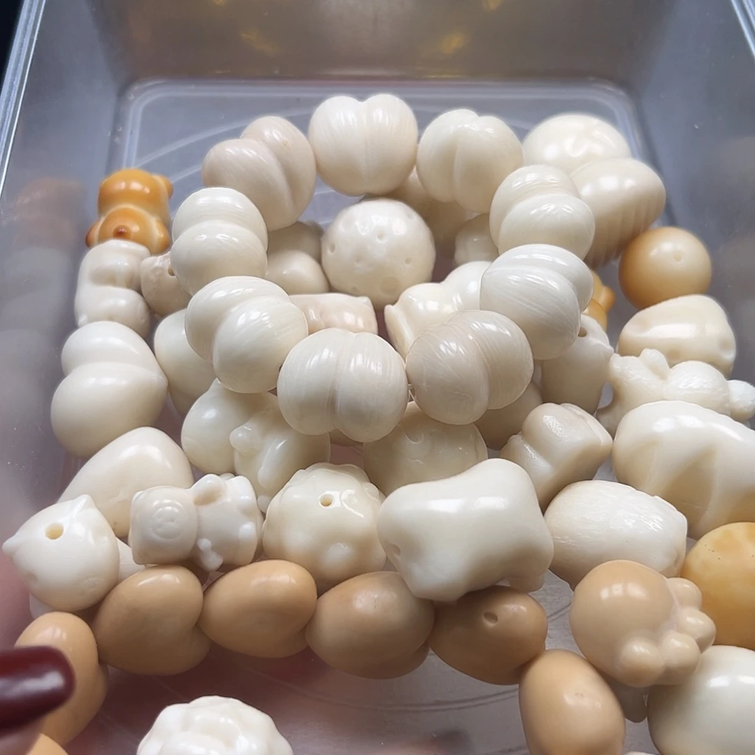 木***偶手串菩提根/象牙果瑕疵牙果果60颗