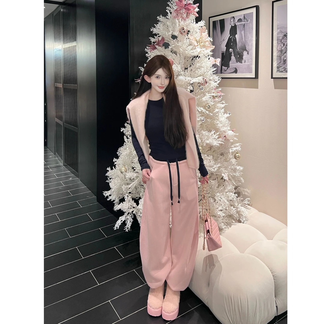 GUIDI GUDI【太阳宁静】韩系休闲百搭两件套套装/黄加蓝