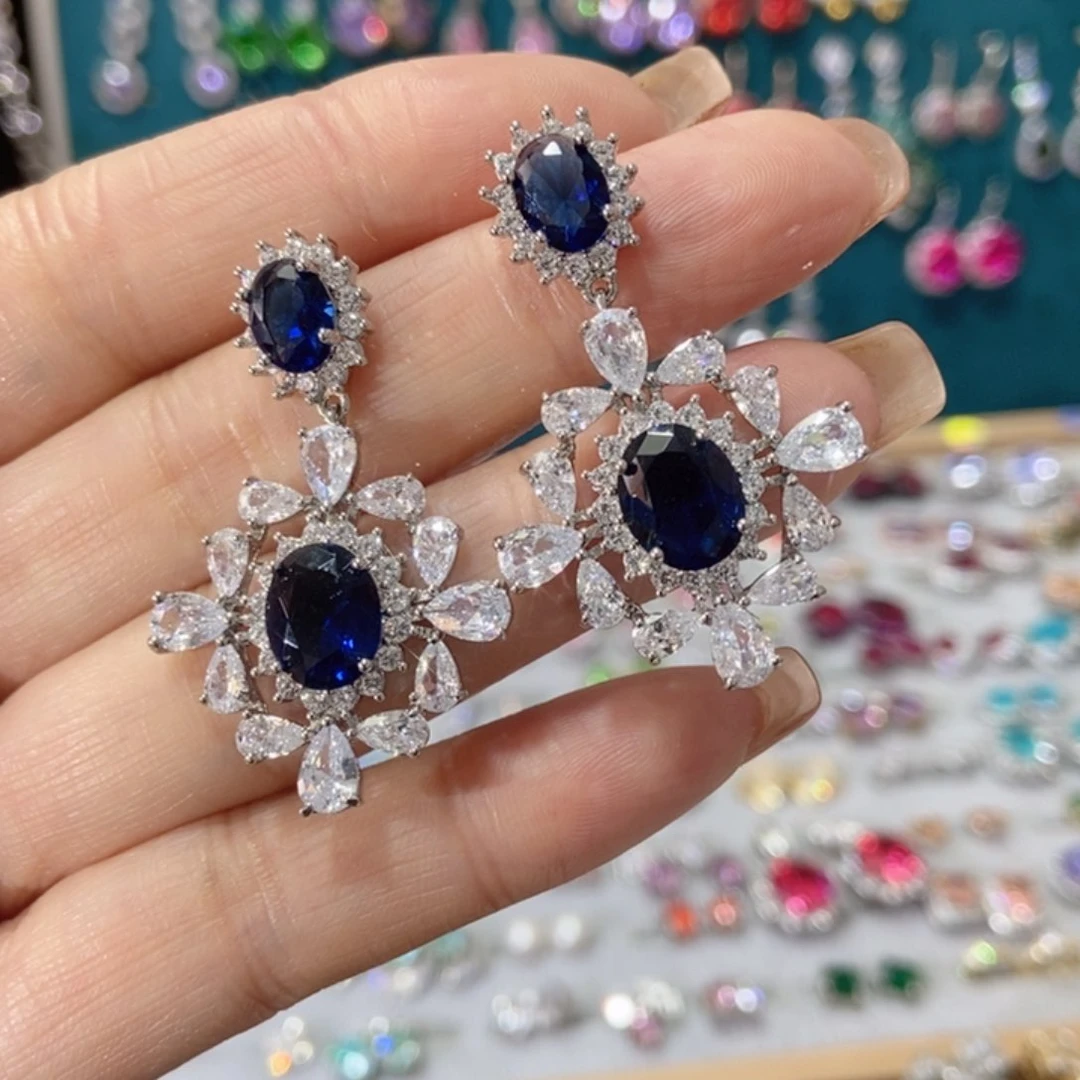 66锆石（处理）耳坠