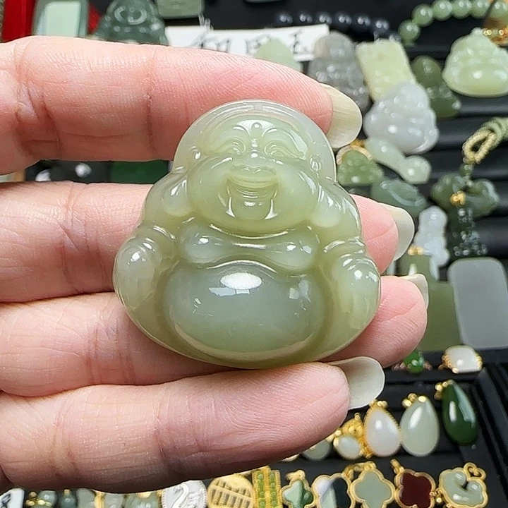 颈饰未镶嵌和田玉紫*