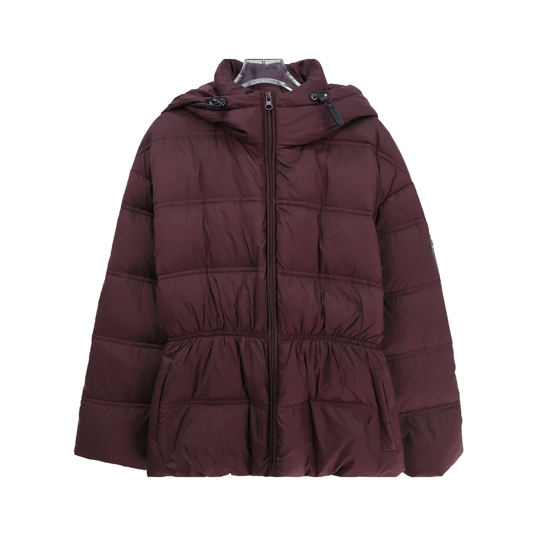 冬季新款收腰显瘦时尚设计保暖连帽羽绒服外套U301