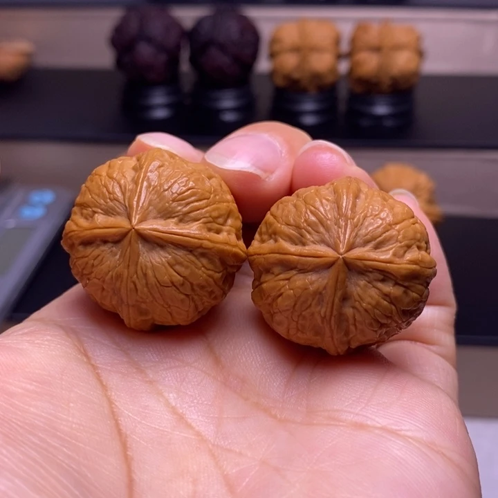 把件文玩核桃门墩四楞71