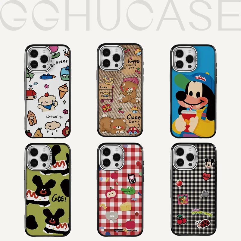 乖乖虎原创套边私模亚克力适用苹果iPhone16promax卡通15手机壳