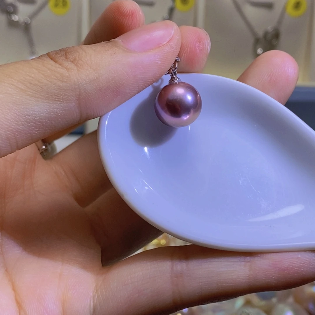 银S925镶嵌淡水珍珠薇薇天然珍珠