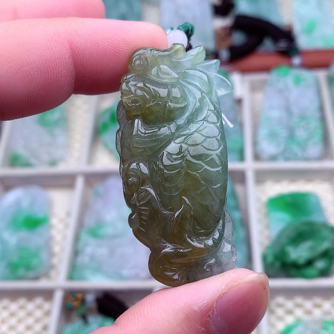 翡翠未镶嵌吊坠(不含链)