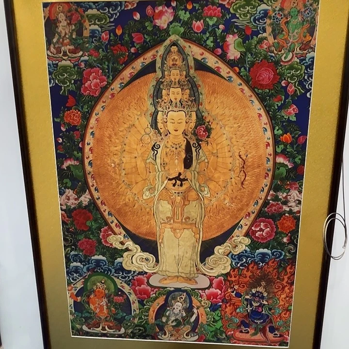 卷轴画唐卡作品展品