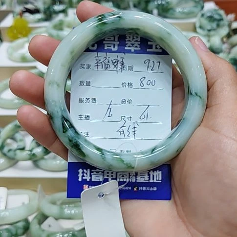 幸***康透闪石-蛇纹石玉未镶嵌手镯