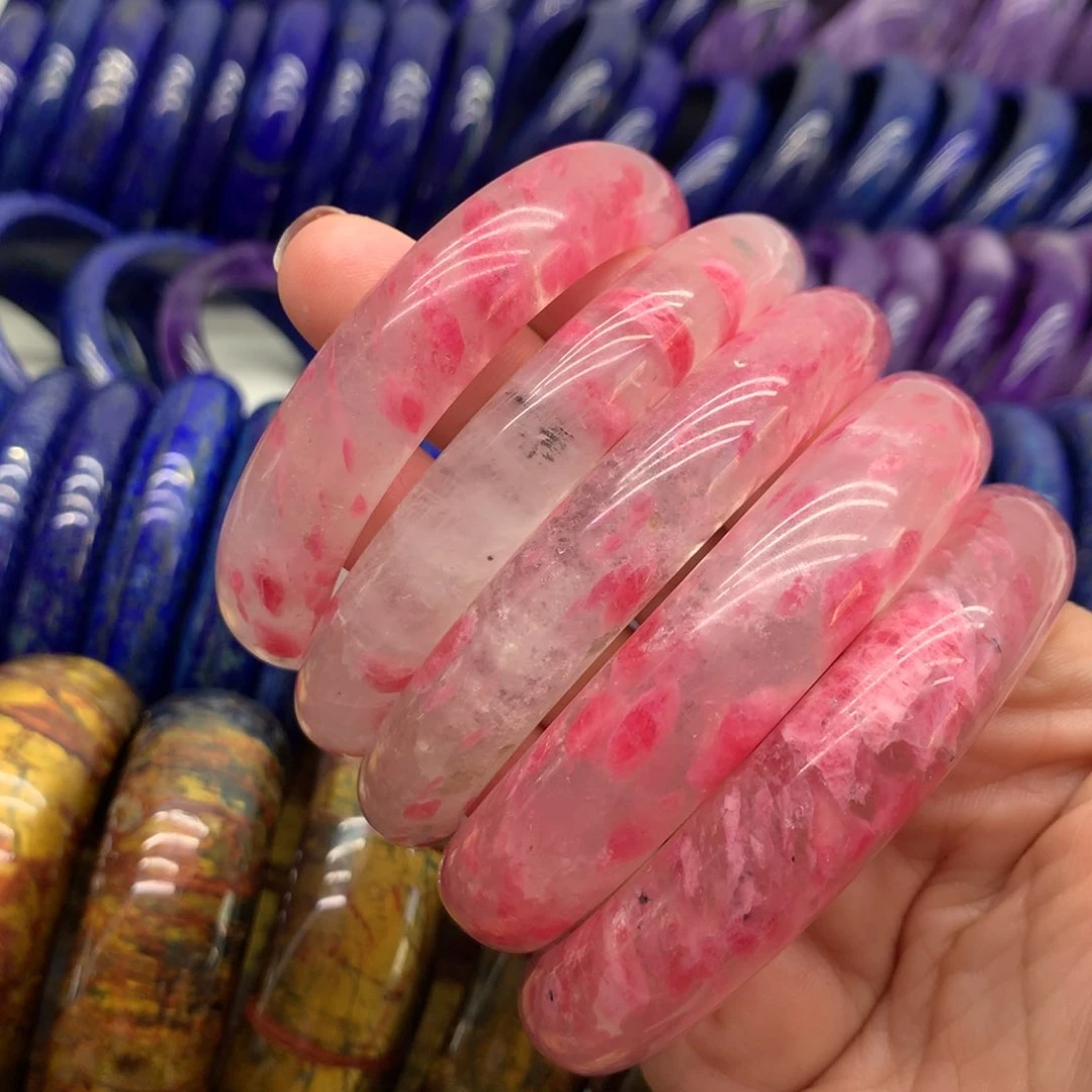 蔷薇辉石手镯未镶嵌闪****蓝