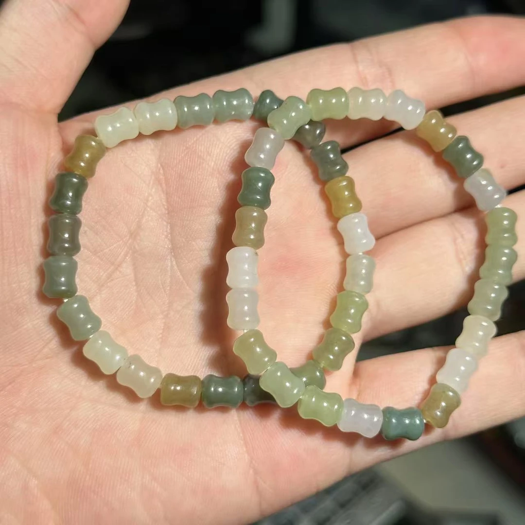 【L81】和田玉多宝手串多样性发其一