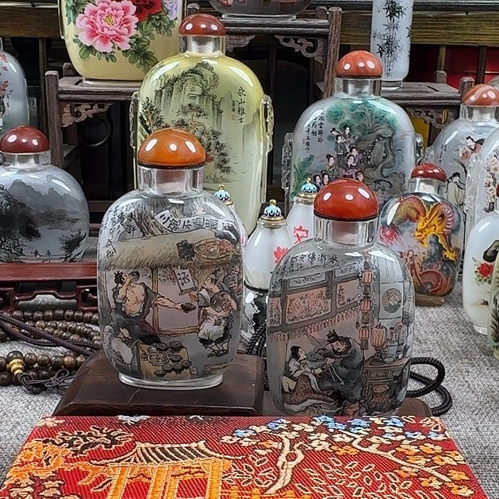 不***多鼻烟壶内画工艺品包邮