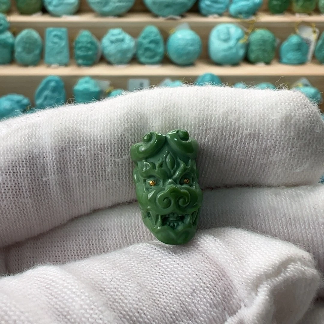 未镶嵌绿松石大威德 9.5mm