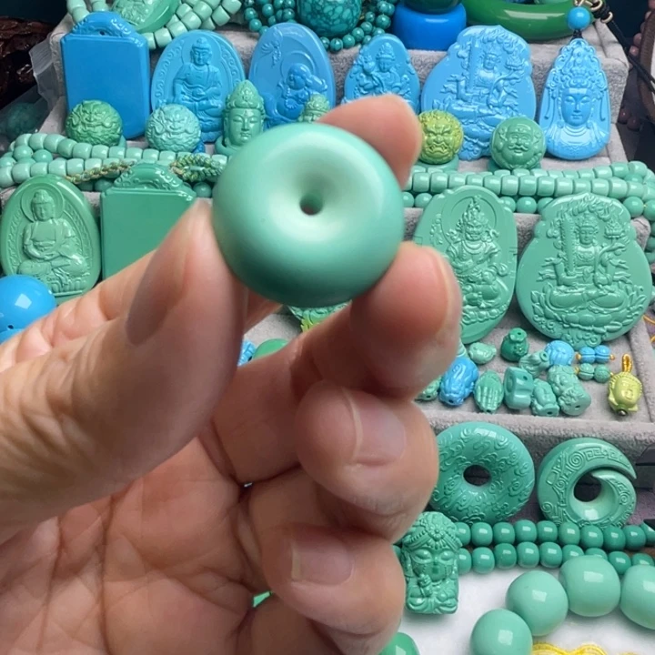 红***驴石材高瓷绿卡扣……