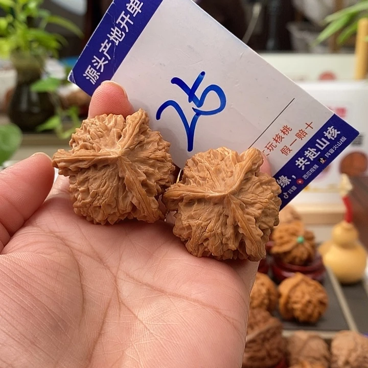 把件文玩核桃39全品天然盘山矮桩奔25号