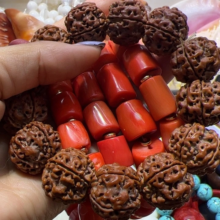 大果紫檀（缅甸花梨）红丁手串