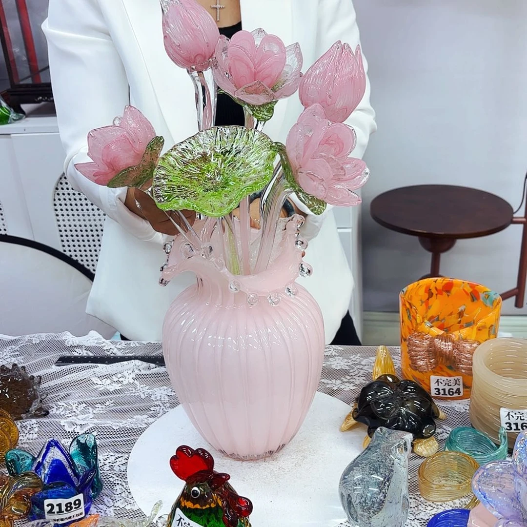 6花1瓶安妮家居琉璃摆件