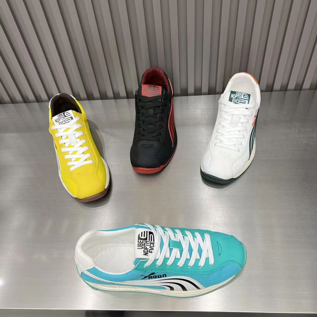 【标准码】早春新款皮网拼接休闲舒适高档网红轻便男款潮鞋