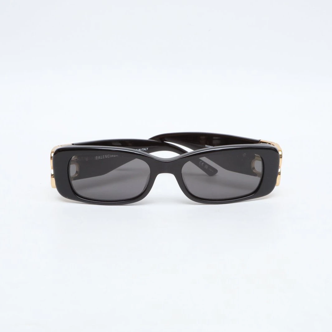 99新 Balenciaga/巴黎世家 花花 黑色 镂空logo 墨镜