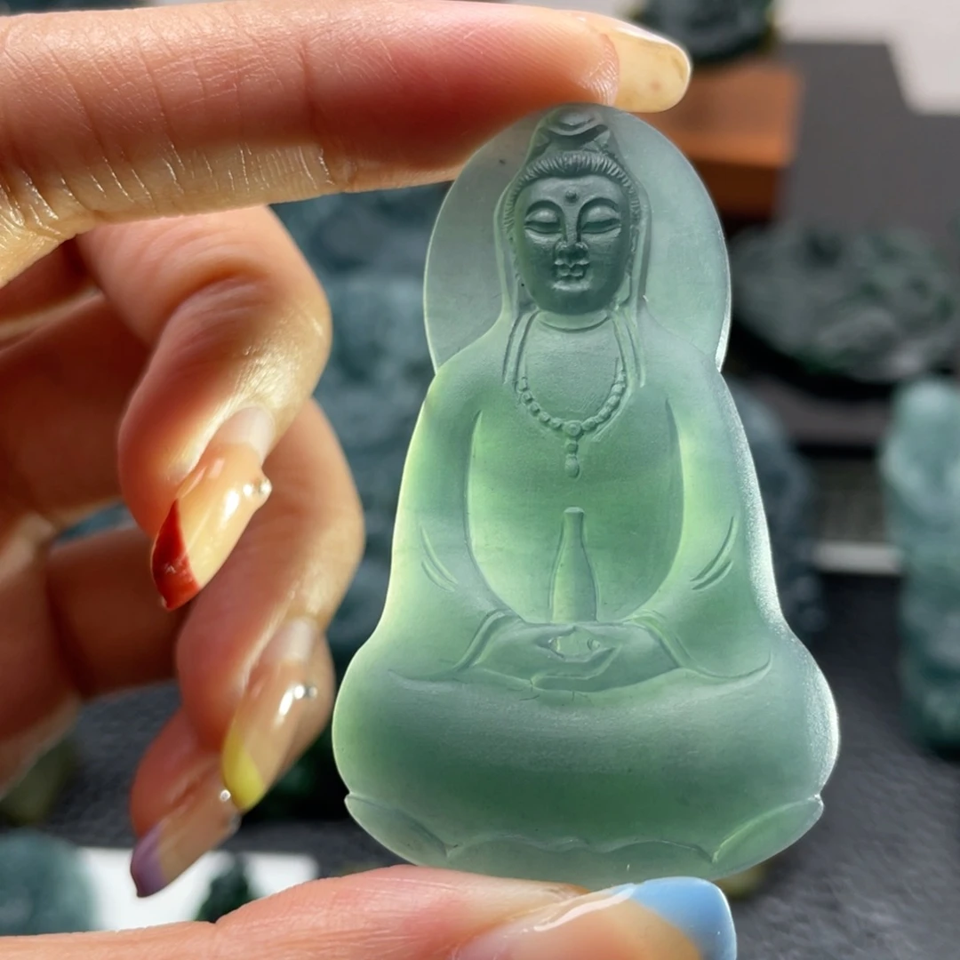 定制翡翠未镶嵌龙王翡翠