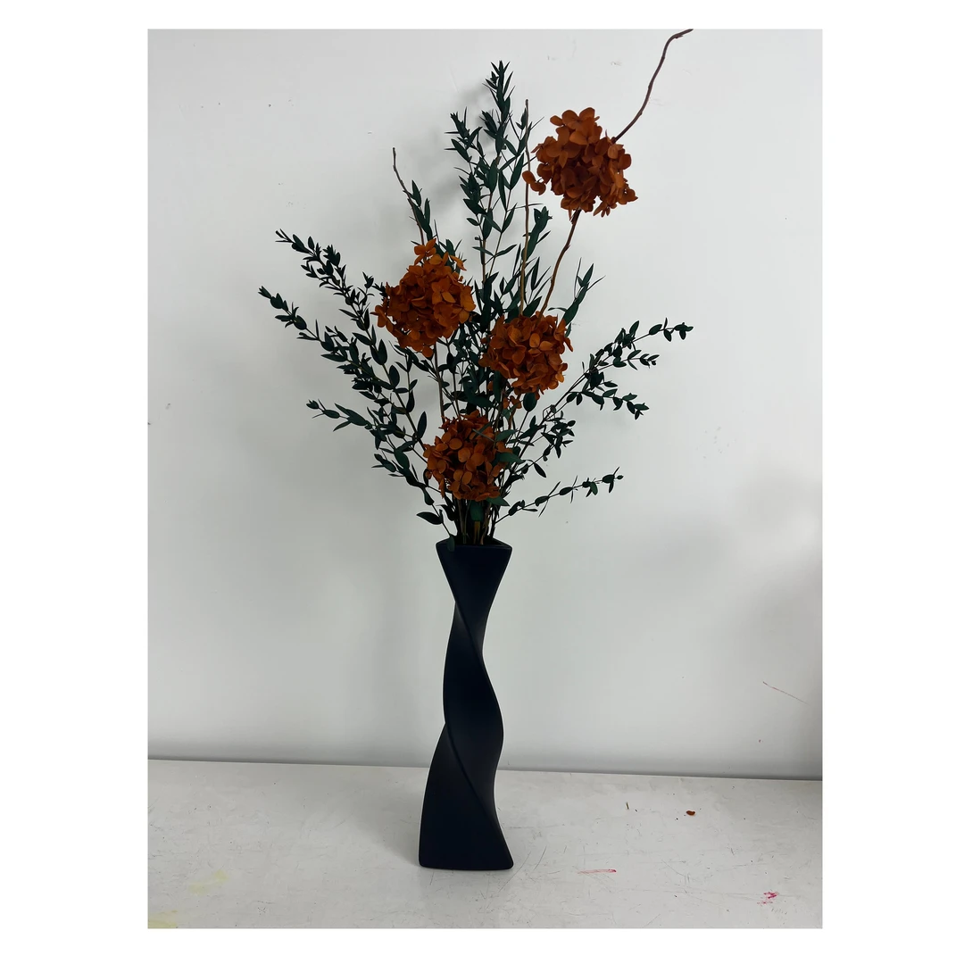 【晓雾】永生花龙柳绣球客厅摆件玄关摆件客厅摆放轻奢风多彩小花束