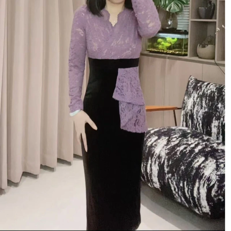 气质显瘦女人味高级感连衣裙YF976