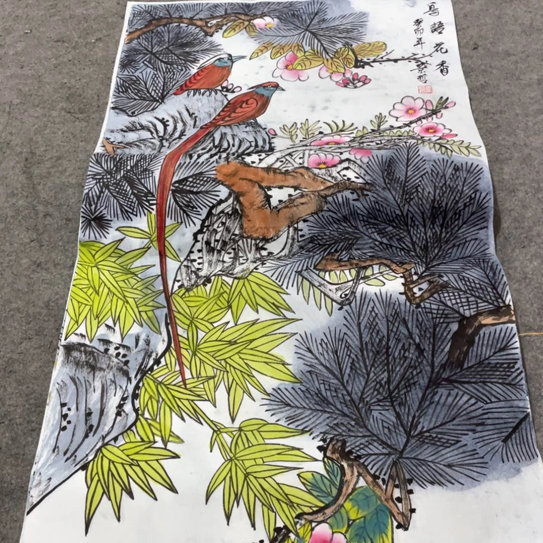 国画国画作品画心一张