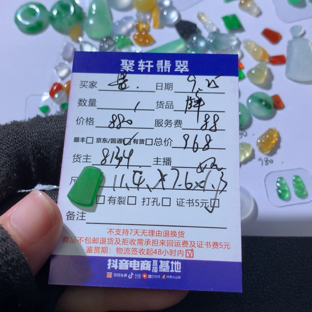 翡翠未镶嵌颈饰翡翠