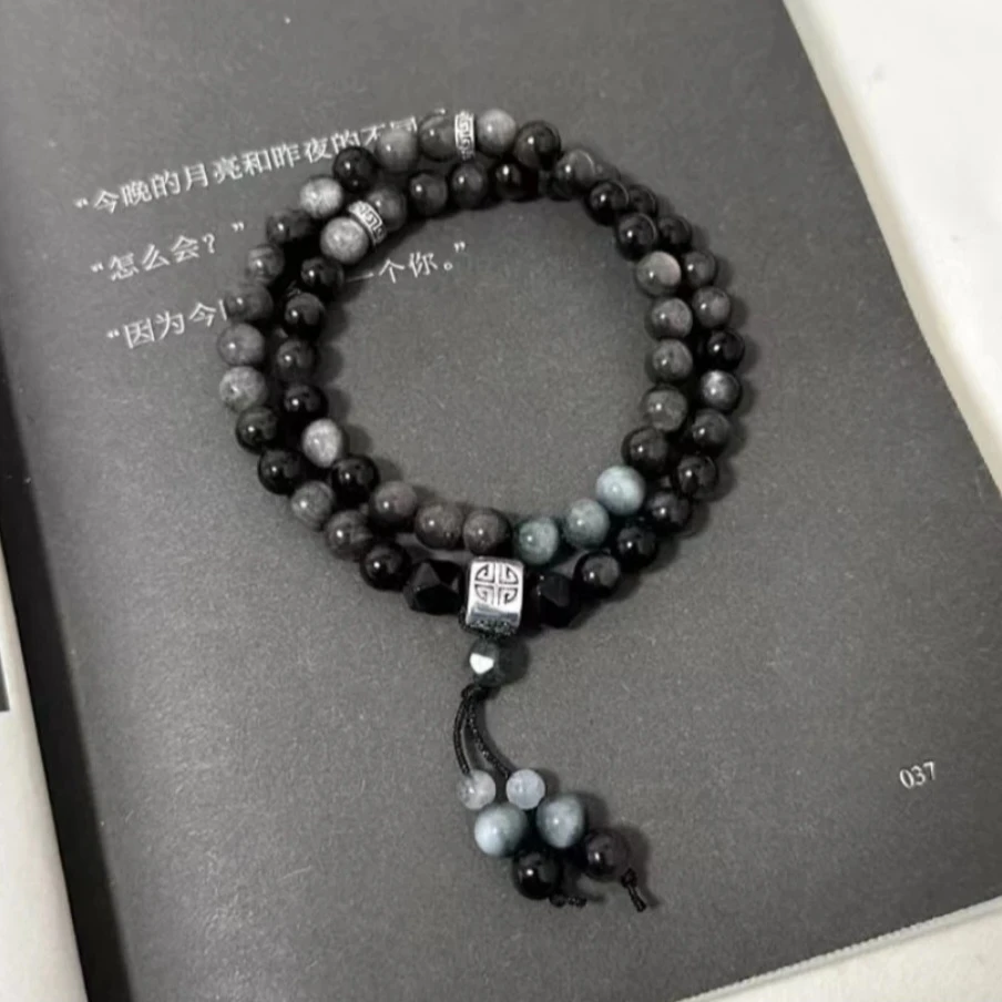 合金手链 新中式炎炫国风手链小众设计串珠手串ins高级感高颜值男