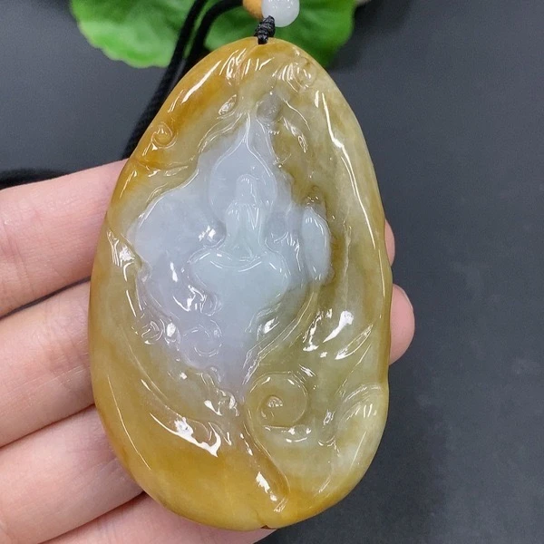 C68-天然A货翡翠-悟道观音