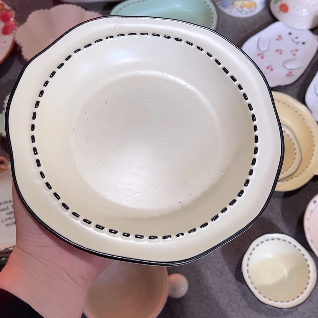 8寸圆盘陶瓷餐具系列