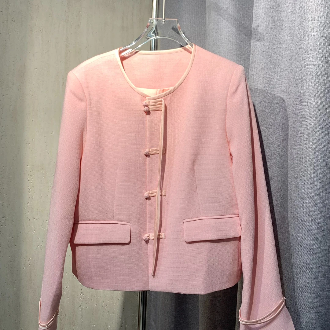 国风新中式盘扣短外套设计感气质高端女外套