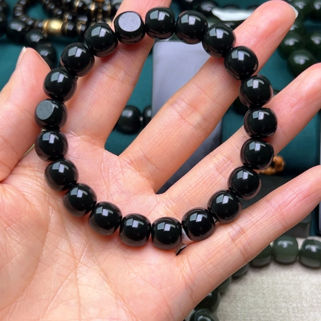 和田玉手链未镶嵌1***5