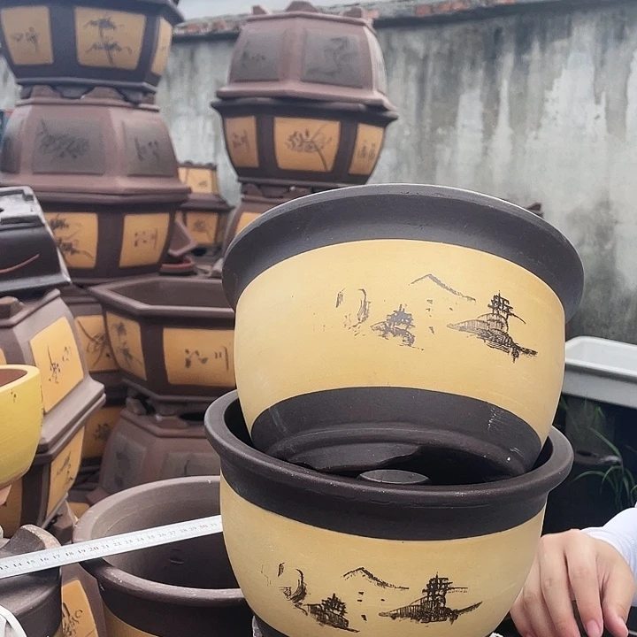 25+25黄色花盆花盆花盆花盆