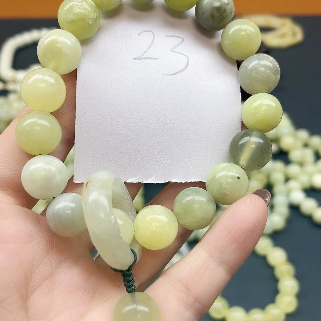 未镶嵌蛇纹石玉手链