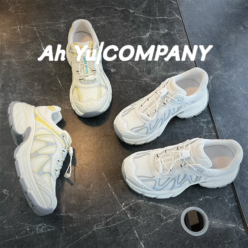 网面透气吸膜底老爹鞋女2025秋季新款户外跑步运动鞋休闲百搭女鞋